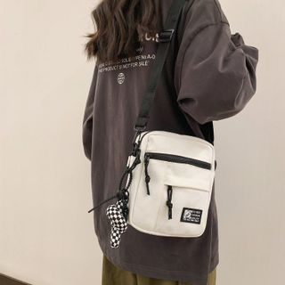 Túi Đeo Chéo Unisex Vải Canvas Thời Trang Hàn Quốc Đi Học Đi Chơi TP Smart
