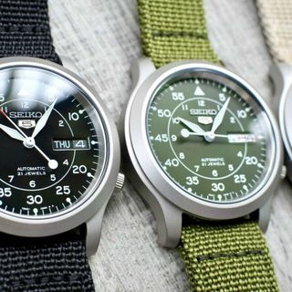Đồng hồ Sei ko quân đội máy pin dây dù, sẵn số lượng