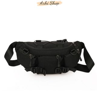 Túi Chéo Túi Bao Tử Unisex Vải Canvas Phong Cách Thời Trang Hàn Quốc Bao Trất