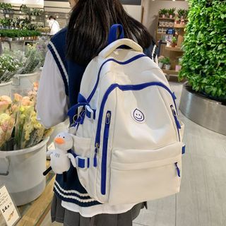 Balo Đi Học Du Lịch Nữ Nam Smile Nhiều Ngăn Siêu To Phong Cách Thời Trang Hàn Quốc Chống Nước Chống Thấm Arhi Shop