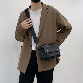 Túi Đeo Chéo Nam Chất Liệu Da PU Cao Cấp Nhỏ Gọn Thời Trang Chống Nước TP Smart