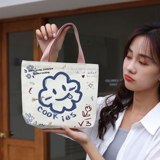 Túi Tote Vải Canvas Túi Cầm Tay Nhỏ Gọn Cute Dành Cho Sinh Viên Nhân Viên Văn Phòng TP Smart