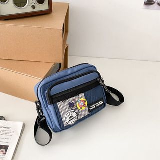 Túi Đeo Chéo Unisex Vải Canvas Chống Nước Nhiều Ngăn Kích Thước Nhỏ Gọn Thời Trang TP Smart