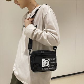 Túi Đeo Chéo Unisex Chữ BF Nhỏ Gọn Phong Cách Thời Trang Hàn Quốc Chống Nước Tiện Dụng TP Smart