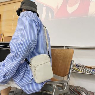 Túi Đeo Chéo Mini Kích Thước Nhỏ Gọn Nhiều Ngăn Chất Liệu Vải Canvas Chống Nước Phong Cách Thời Trang Hàn Quốc Arhi Shop