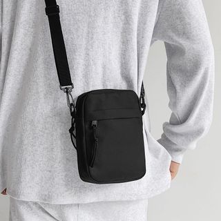 Túi Đeo Chéo Mini Kích Thước Nhỏ Gọn Nhiều Ngăn Chất Liệu Vải Canvas Chống Nước Phong Cách Thời Trang Hàn Quốc Arhi Shop