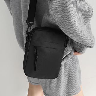 Túi Đeo Chéo Mini Kích Thước Nhỏ Gọn Nhiều Ngăn Chất Liệu Vải Canvas Chống Nước Phong Cách Thời Trang Hàn Quốc Arhi Shop