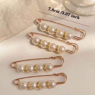 Sét 4 Ghim Cài Cố Định Áo / Khăn Choàng / Thắt Lưng Chống Ánh Sáng Cho Nữ