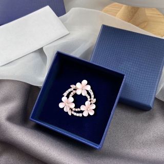 Ghim Cài Áo 3 Bông Hoa Đính Đá opal Cao Cấp Thanh Lịch Dành Cho Nữ