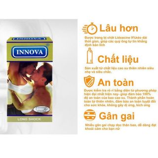 Bao cao su Innova Vàng hộp 12 cái