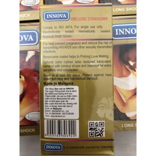 Bao cao su Innova Vàng hộp 12 cái