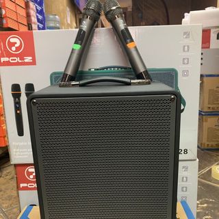 Loa bluetooth xách tay POL.Z P18 kèm 2 micro