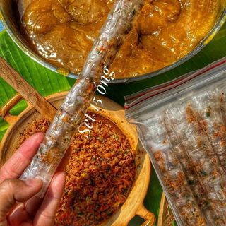 BÁNH TRÁNG ỐNG RUỐC TÔM HÀNH CHÁY TỎI FULL TOPPING - WINNIE HOUSE