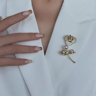 Ghim Cài Áo Hình Hoa Hồng Thời Trang Cho Nam Nữ