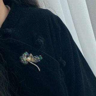 Trâm Cài Áo Hình Hoa Đám Mây Phong Cách Trung Hoa Cổ Điển