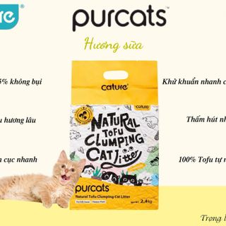 CÁT vệ sinh ĐẬU NÀNH CATURE quốc dân chính ngạch Purcats cho mèo