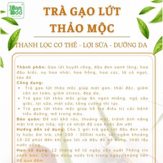 TRÀ GẠO LỨT ĐẬU ĐEN MIX 8 VỊ THẢO MỘC - BAMBOO