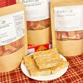 Bánh Cáy, Đặc Sản Làng Nguyễn loại mới túi zip 200g phù hợp cho đi dã ngoại, tiệc chà