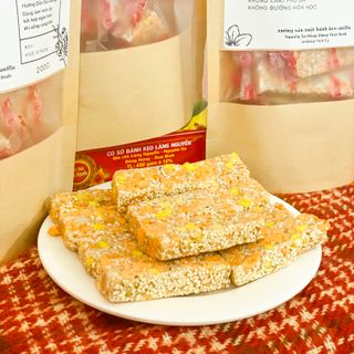 Bánh Cáy, Đặc Sản Làng Nguyễn loại mới túi zip 200g phù hợp cho đi dã ngoại, tiệc chà