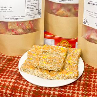 Bánh Cáy, Đặc Sản Làng Nguyễn loại mới túi zip 200g phù hợp cho đi dã ngoại, tiệc chà