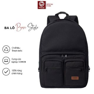 BALO NAM NỮ DOUBLE BACKPACK VẢI CHỐNG THẤM NƯỚC THỜI TRANG CAO CẤP HR346- HARAS