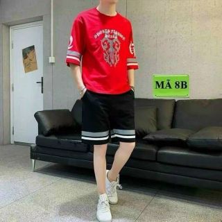 Đồ bộ thể thao nam mặc nhà, in vương niệm chất thun lạnh