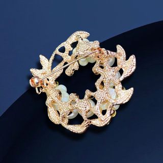 GHIM CÀI ÁO KẾT HOA ĐÍNH NGỌC TRAI NHÂN TẠO HÀNG THIẾT KẾ RIÊNG DÀNH CHO NỮ