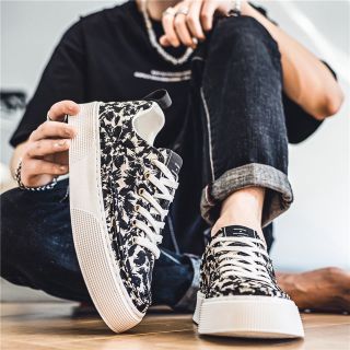 Giày Sneaker Nam, Giày Nam Vải Canvas Cao Cấp 2024, Đế Cao Su Non Êm Chân, Phong Cách Sang Trọng