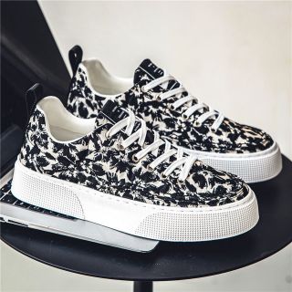 Giày Sneaker Nam, Giày Nam Vải Canvas Cao Cấp 2024, Đế Cao Su Non Êm Chân, Phong Cách Sang Trọng
