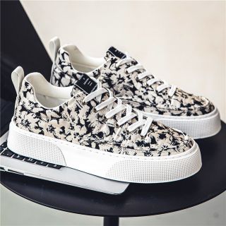 Giày Sneaker Nam, Giày Nam Vải Canvas Cao Cấp 2024, Đế Cao Su Non Êm Chân, Phong Cách Sang Trọng