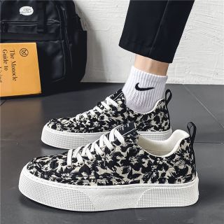 Giày Sneaker Nam, Giày Nam Vải Canvas Cao Cấp 2024, Đế Cao Su Non Êm Chân, Phong Cách Sang Trọng
