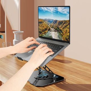 Giá đỡ laptop kim loại đế xoay cao cấp