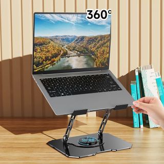 Giá đỡ laptop kim loại đế xoay cao cấp