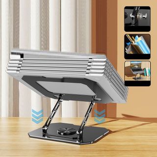 Giá đỡ laptop kim loại đế xoay cao cấp