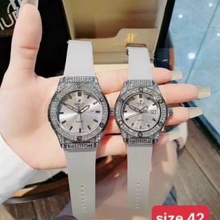 HOT SALE: ĐỒNG HỒ COUPLE THỜI TRANG HUB 2 VIỀN HỘT 4
