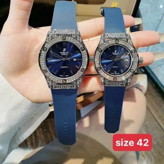 HOT SALE: ĐỒNG HỒ COUPLE THỜI TRANG HUB 2 VIỀN HỘT 4