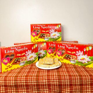 Bánh Cáy, Đặc Sản Làng Nguyễn loại miếng nhỏ đóng gói tiện lợi 400g giá sỉ
