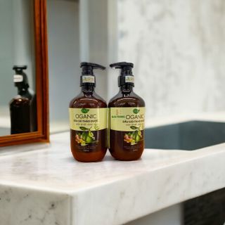 CẶP GỘI XẢ THẢO DƯỢC BƯỞI-BỒ KÊT-GỪNG-SẢ 500ML
