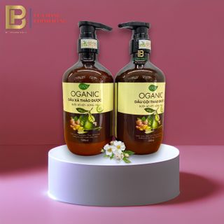 CẶP GỘI XẢ THẢO DƯỢC BƯỞI-BỒ KÊT-GỪNG-SẢ 500ML