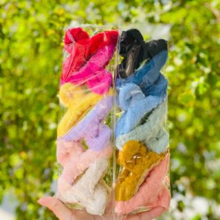SET 6 KẸP TÓC PHỐI LÔNG THỜI TRANG ĐÁNG YÊU
