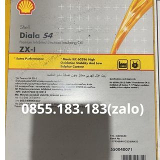 Dầu máy biến thế Shell Diala S4 ZX-I chính hãng giá tốt, đóng gói 209Lit/phuy giá sỉ