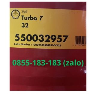 Dầu Turbin Shell Turbo T32  ứng dụng ngành công nghiệp phuy 209Lit, xô 20Lit giá sỉ