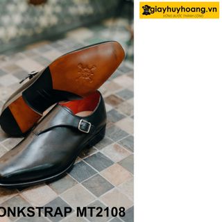 Giày da nam monkstrap thời trang giayhuyhoang MT2108 giá sỉ