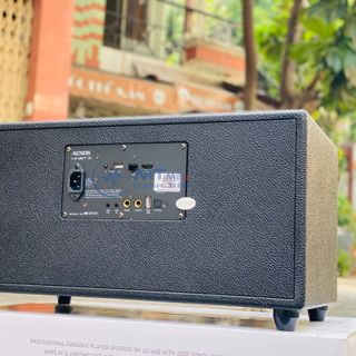 Loa di động karaoke Acnos HiNet 450 Bass đôi 16cm, Công suất 200W Kèm 2 Micro Không Dây