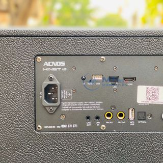 Loa di động karaoke Acnos HiNet 450 Bass đôi 16cm, Công suất 200W Kèm 2 Micro Không Dây