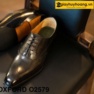 Giày tây nam hàng hiệu cao cấp thủ công giayhuyhoang O2579