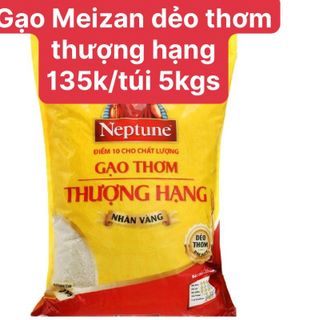Gạo Meizan dẻo thơm thượng hạng 135k/túi 5kgs giá sỉ