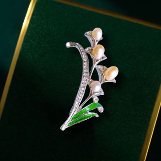 Ghim Cài Áo Hình Hoa Ngọc Trai Nước Ngọt Thời Trang Mẫu Thết Kế Riêng 1985 STORE dành cho nam nữ