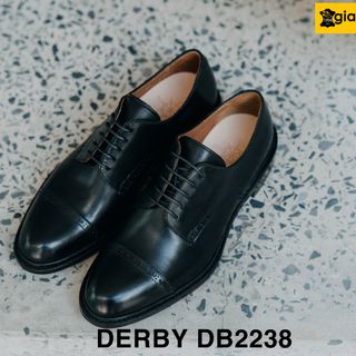 Giày da nam đế da bò khâu chỉ bền bỉ Goodyear giayhuyhoangvn DB2238