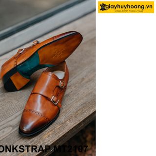 Giày da nam công sở hàng hiệu double monkstrap MT2107 giá sỉ